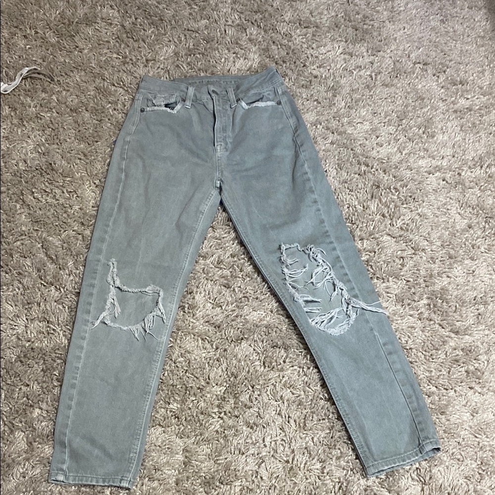 American Eagle Outfitters Light Blue Distressed Jeans
